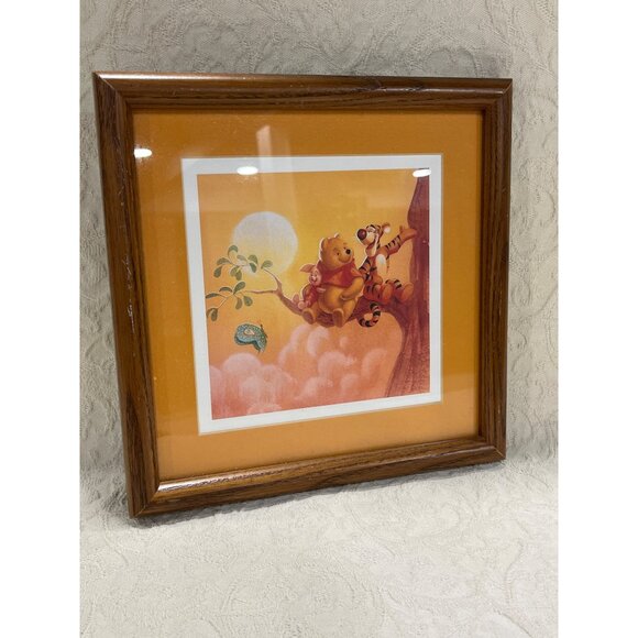 Vintage Winnie  The Pooh & Friends Wall Art In Wooden Frame Disney - Picture 3 of 10